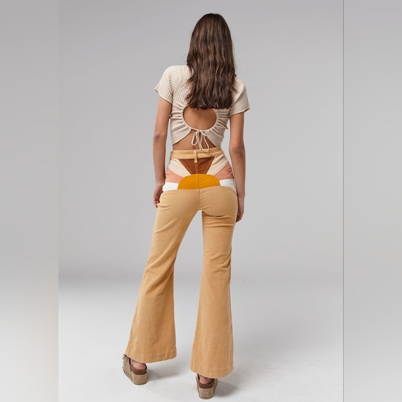 Ghanda Pants & Jumpsuits Nwt Ghanda Sunrise Flares Us 4 Aus Bell